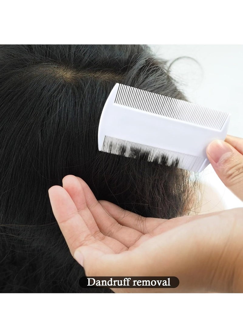 Double Sided Lice and Nit Removal Comb, Fine Tooth Design for Precise Hair Cleaning, Suitable for Home Use, Pack of 4 Pieces - Image 2